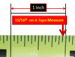 15/16 on a tape measure
