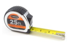 Keson 25 X 1 Engineer Tape Measure Image in Feet Inches and 10ths