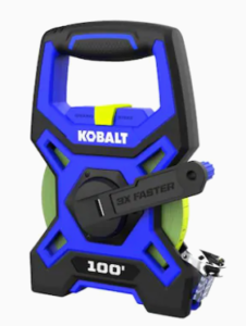 Kobalt Pro Fiberglass 100 ft Tape Measure